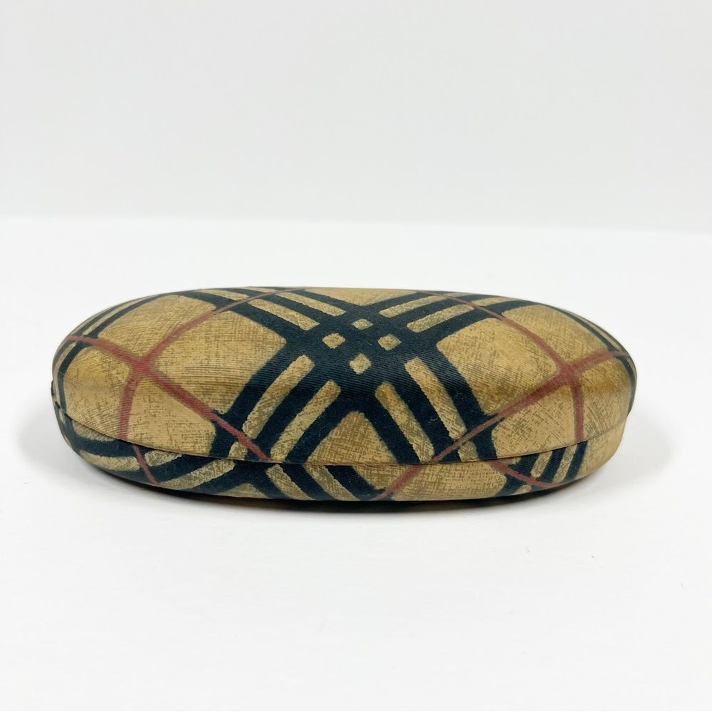 Burberry Nova Plaid Sunglasses Clamshell Case Only Brown Plaid Made in Italy